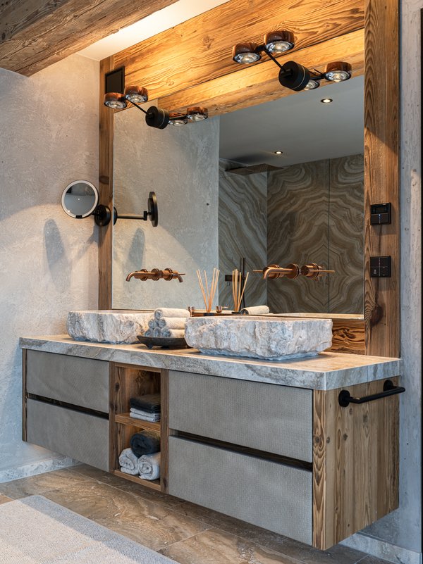 bad, chalet, handwerk